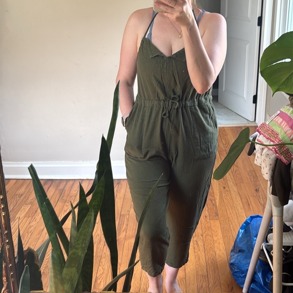 EStellar Olive Green Jumpsuit medium